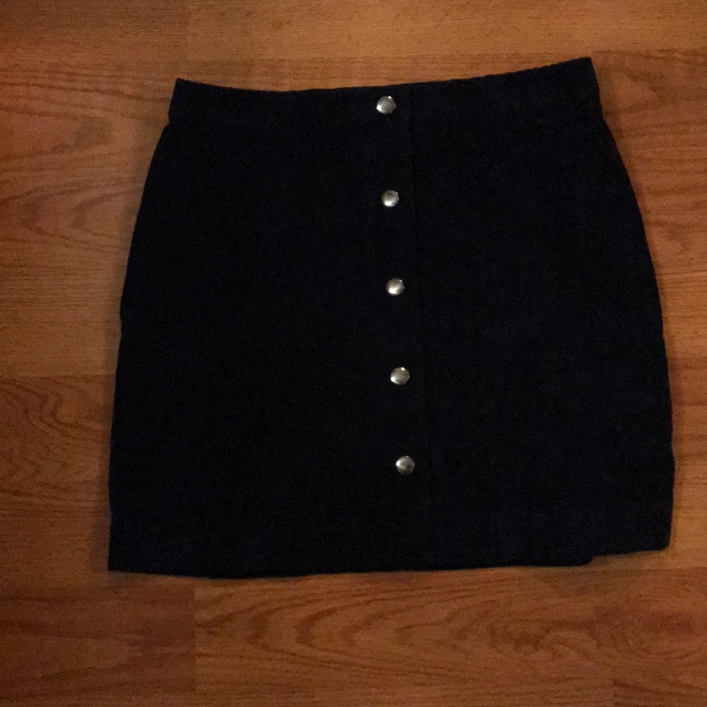 Old Navy dark navy corduroy skirt
